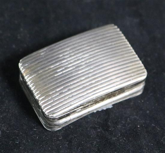 A Georgian silver snuff box by Samuel Pemberton?